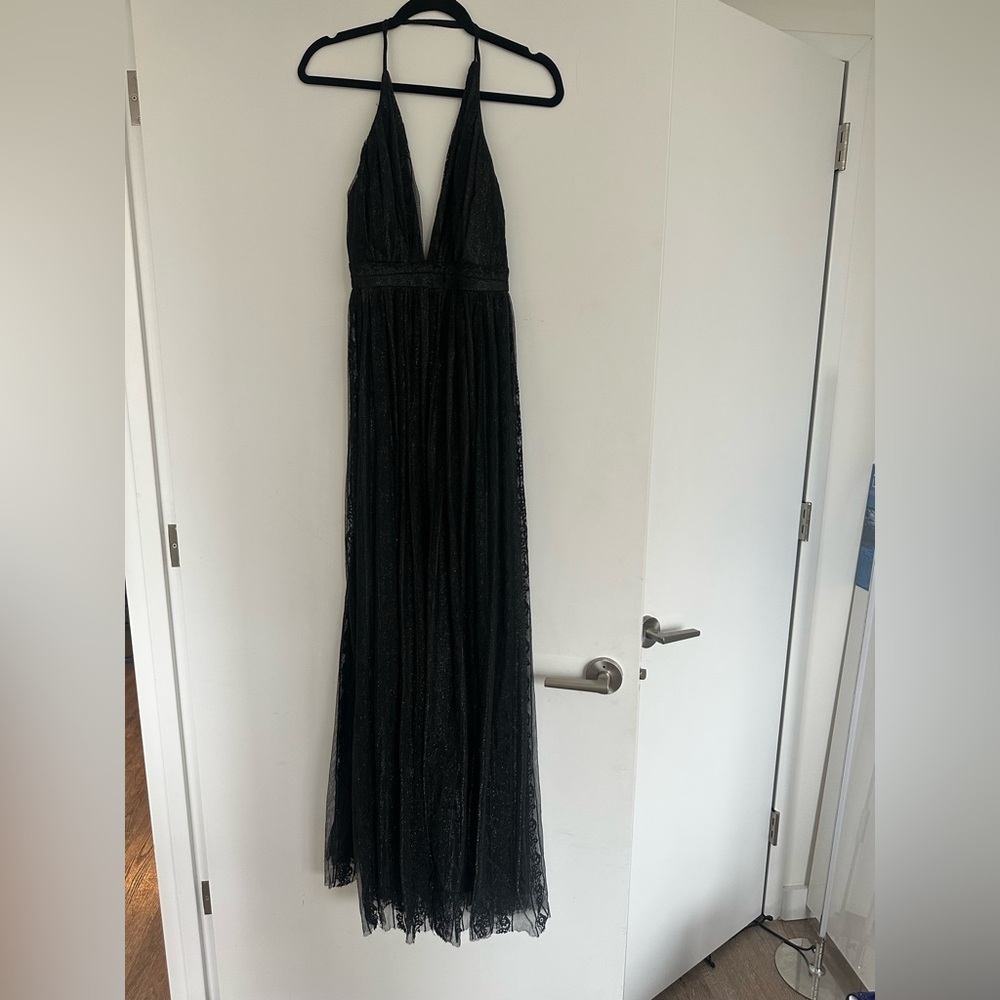 Gown with lace and sparkles
